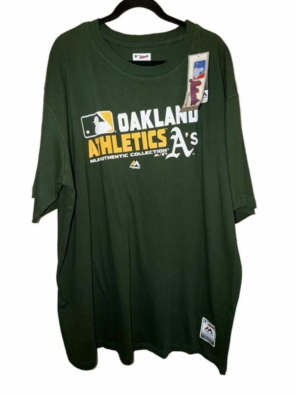 Majestic MLB Oakland Athletics Authentic Collection Green T-Shirt NWT